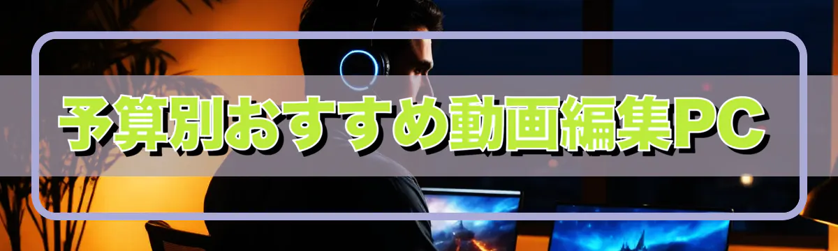 予算別おすすめ動画編集PC
