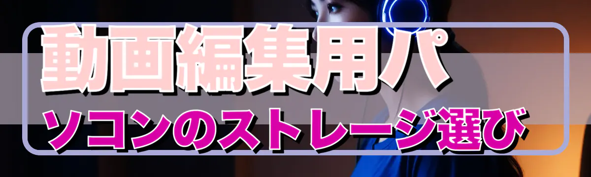 動画編集用パソコンのストレージ選び