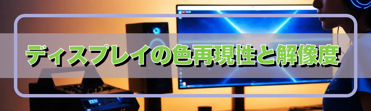 ディスプレイの色再現性と解像度
