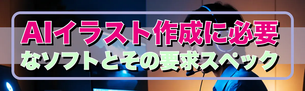 AIイラスト作成に必要なソフトとその要求スペック