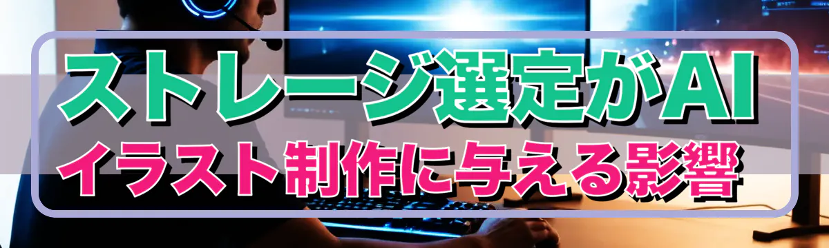 ストレージ選定がAIイラスト制作に与える影響