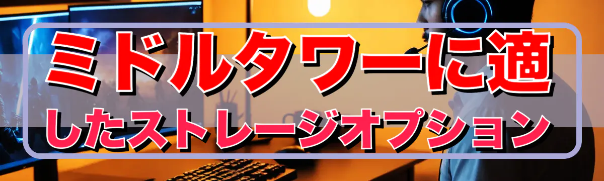 ミドルタワーに適したストレージオプション