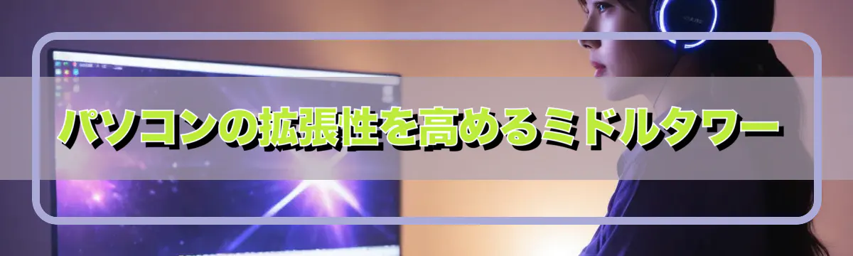 パソコンの拡張性を高めるミドルタワー