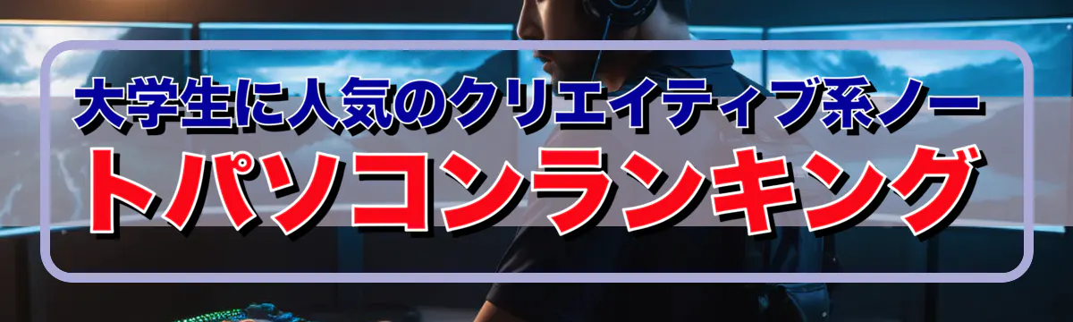 大学生に人気のクリエイティブ系ノートパソコンランキング