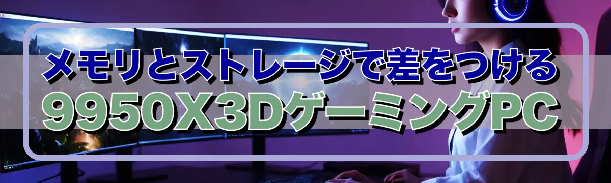 メモリとストレージで差をつける9950X3DゲーミングPC