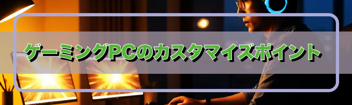 ゲーミングPCのカスタマイズポイント