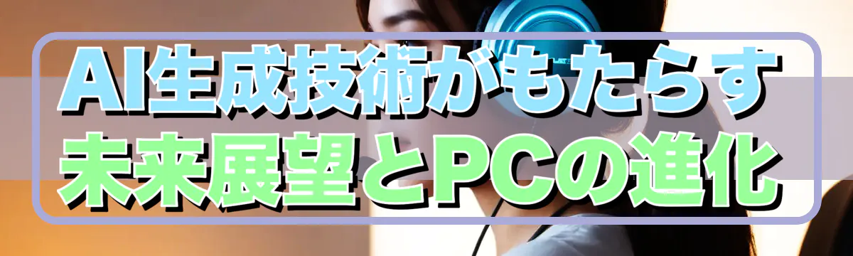 AI生成技術がもたらす未来展望とPCの進化