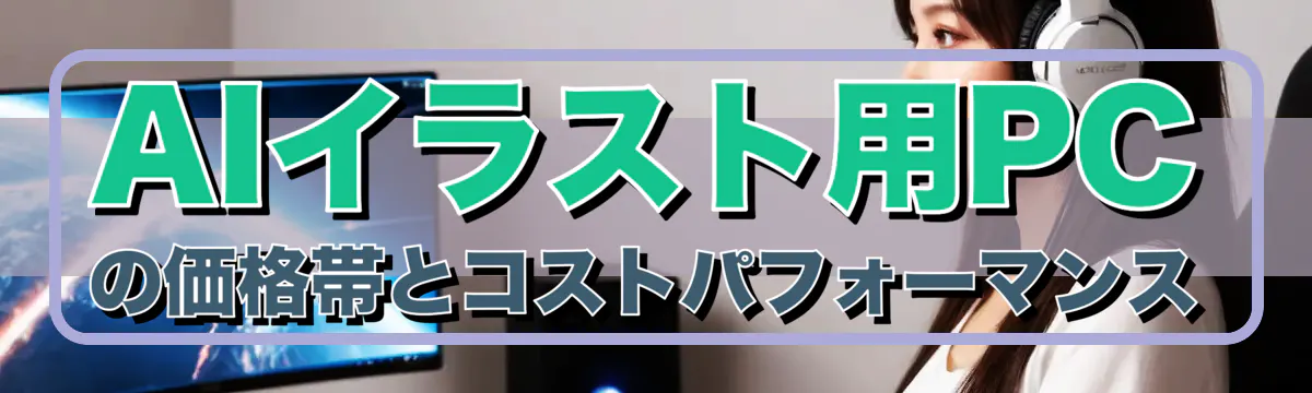 AIイラスト用PCの価格帯とコストパフォーマンス