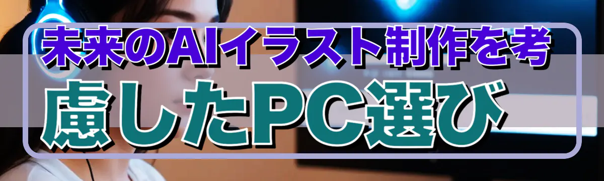 未来のAIイラスト制作を考慮したPC選び