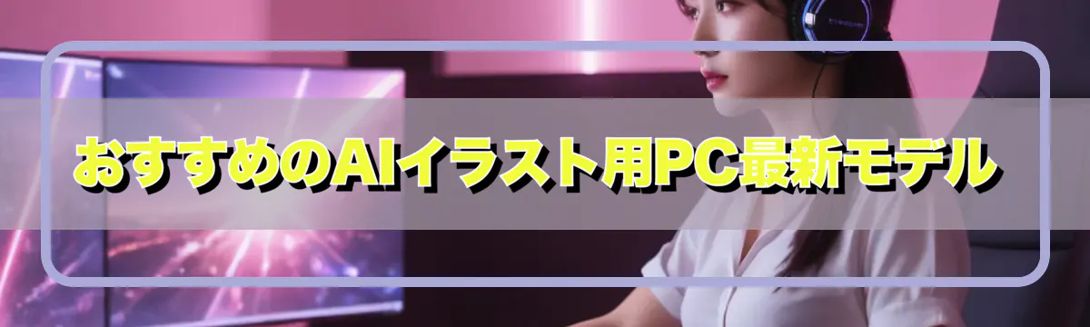 おすすめのAIイラスト用PC最新モデル