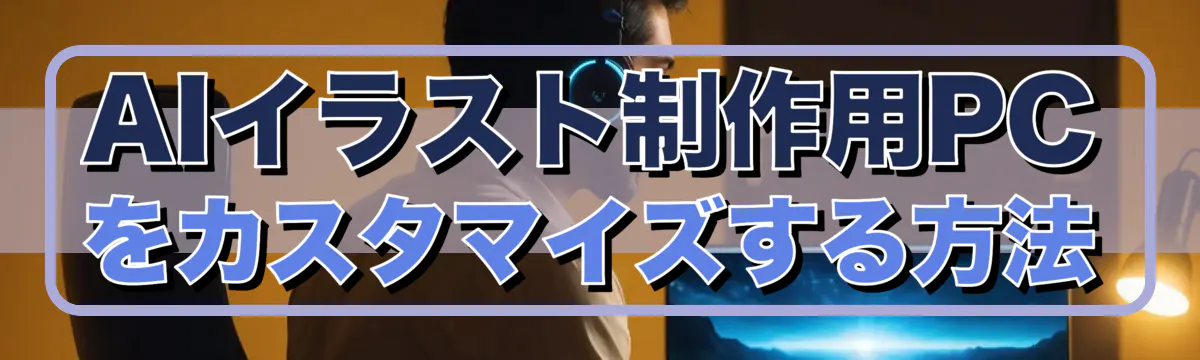 AIイラスト制作用PCをカスタマイズする方法