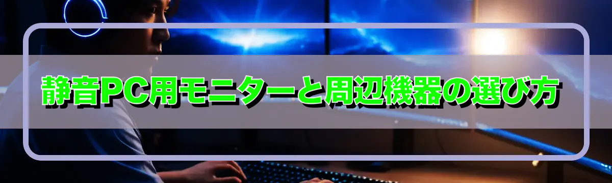静音PC用モニターと周辺機器の選び方
