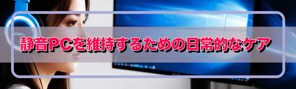 静音PCを維持するための日常的なケア