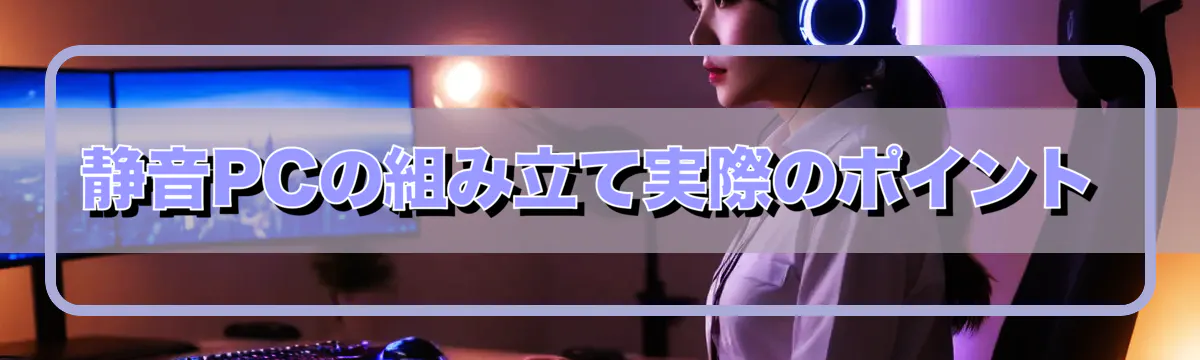 静音PCの組み立て実際のポイント