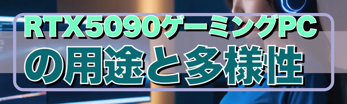 RTX5090ゲーミングPCの用途と多様性