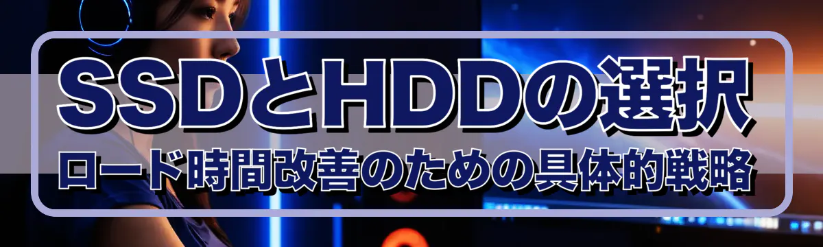 SSDとHDDの選択 ロード時間改善のための具体的戦略