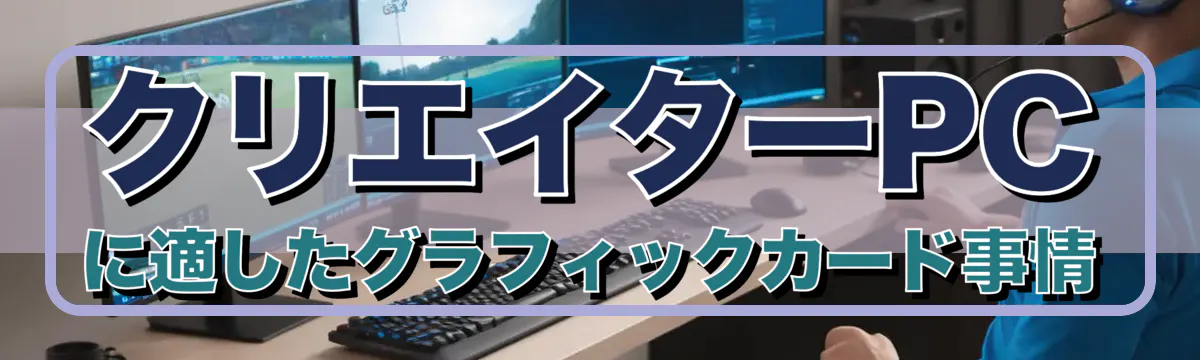 クリエイターPCに適したグラフィックカード事情