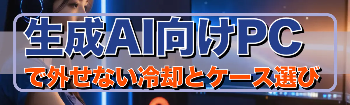生成AI向けPCで外せない冷却とケース選び