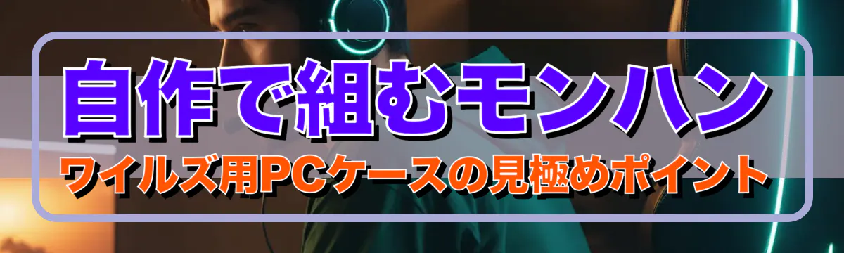 自作で組むモンハン ワイルズ用PCケースの見極めポイント