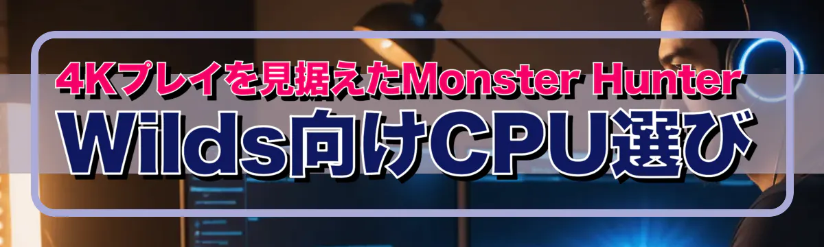 4Kプレイを見据えたMonster Hunter Wilds向けCPU選び