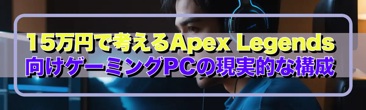 15万円で考えるApex Legends向けゲーミングPCの現実的な構成