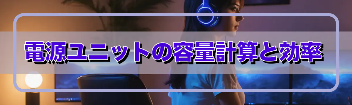 電源ユニットの容量計算と効率