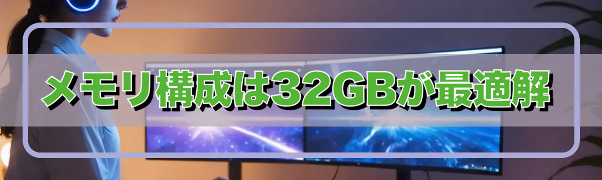 メモリ構成は32GBが最適解