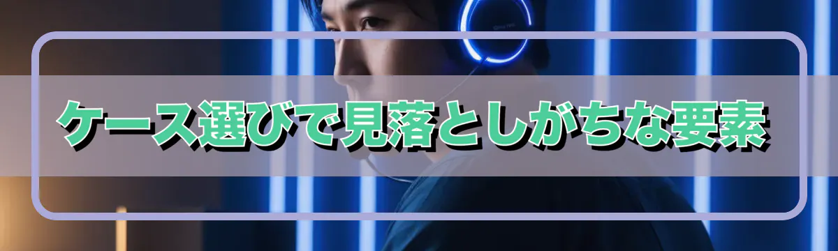 ケース選びで見落としがちな要素