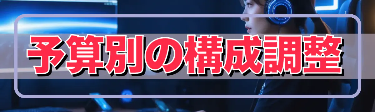 予算別の構成調整