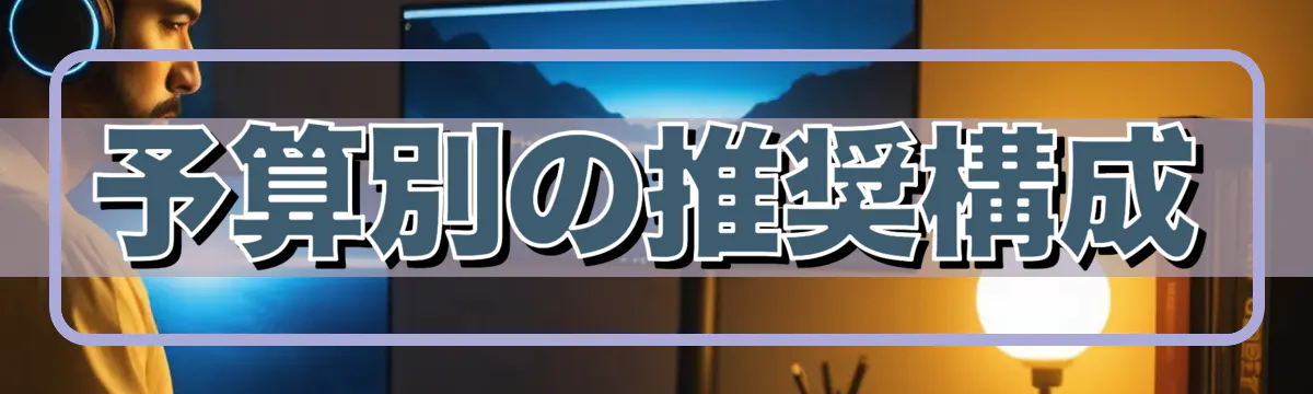 予算別の推奨構成