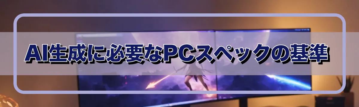 AI生成に必要なPCスペックの基準