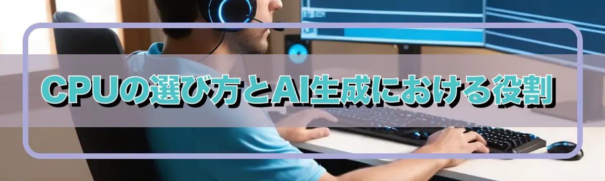 CPUの選び方とAI生成における役割