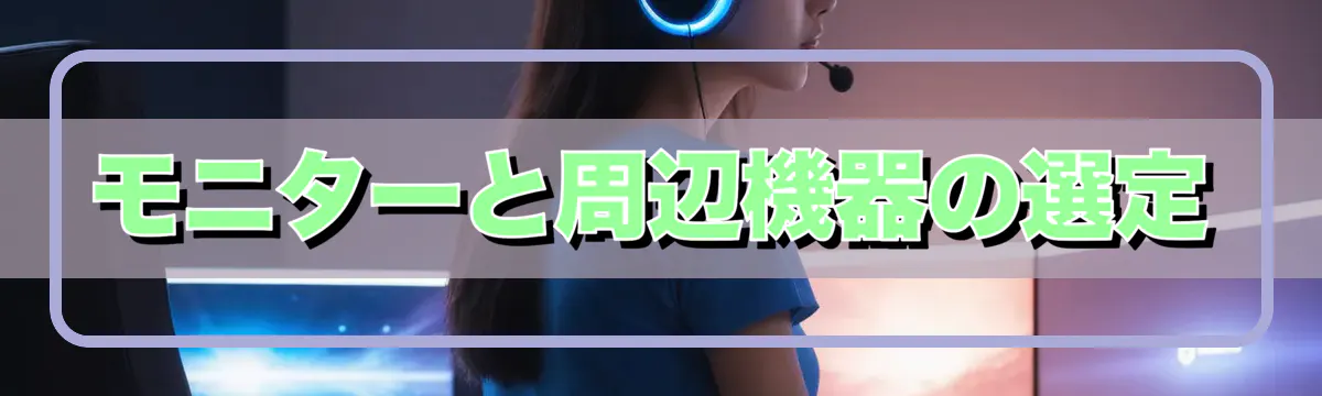 モニターと周辺機器の選定