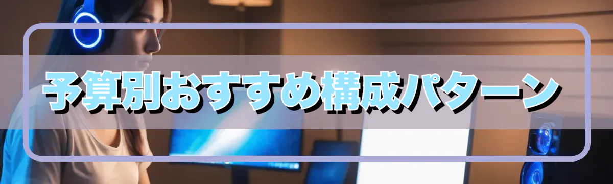 予算別おすすめ構成パターン