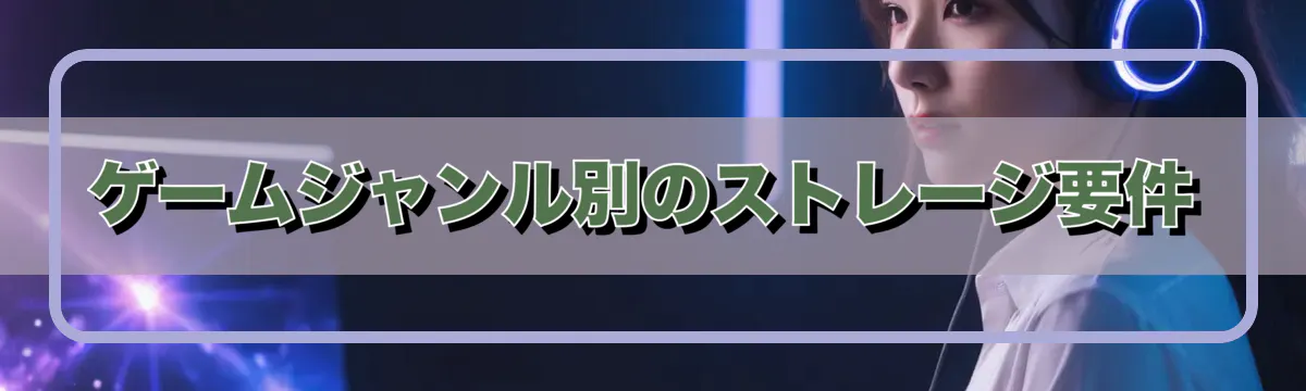 ゲームジャンル別のストレージ要件