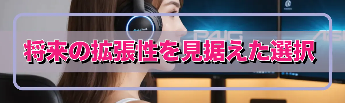 将来の拡張性を見据えた選択