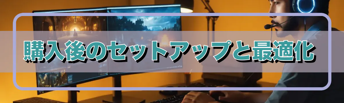 購入後のセットアップと最適化