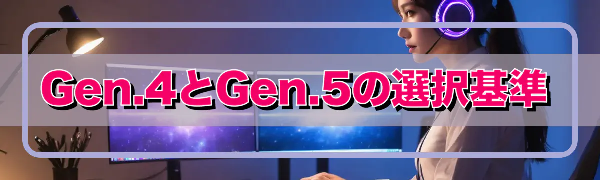 Gen.4とGen.5の選択基準