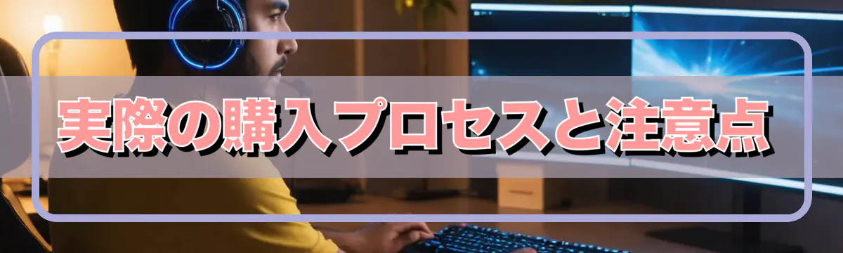 実際の購入プロセスと注意点