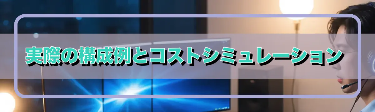 実際の構成例とコストシミュレーション