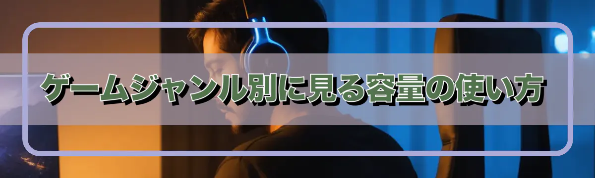 ゲームジャンル別に見る容量の使い方