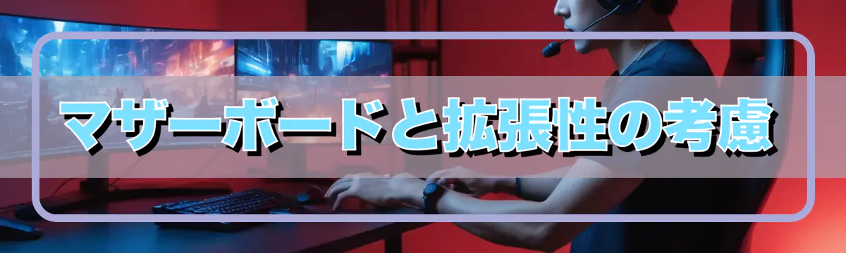 マザーボードと拡張性の考慮
