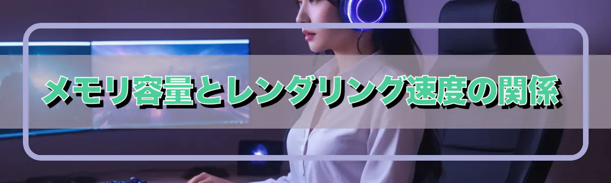 メモリ容量とレンダリング速度の関係