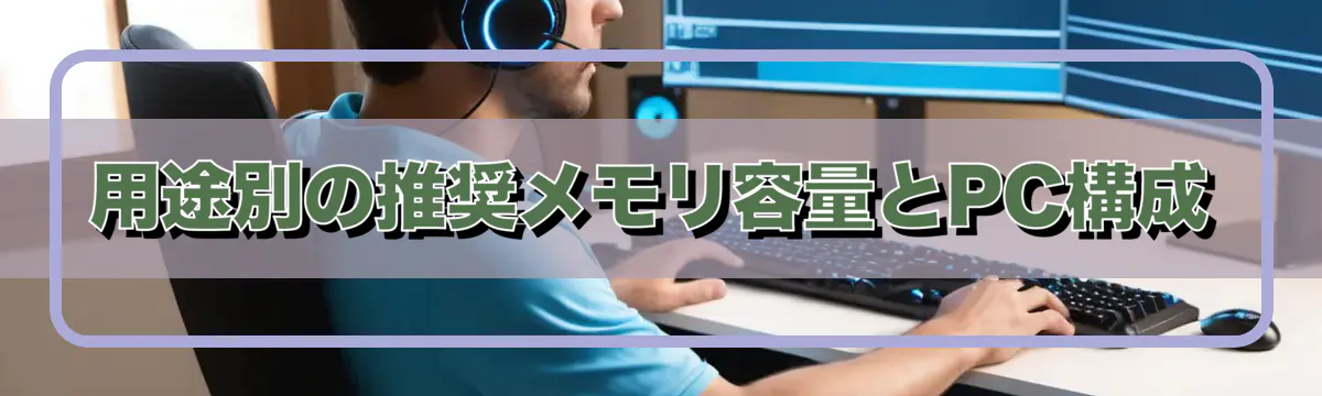 用途別の推奨メモリ容量とPC構成