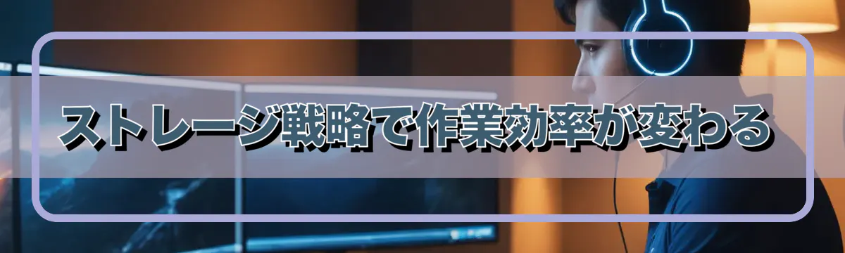 ストレージ戦略で作業効率が変わる