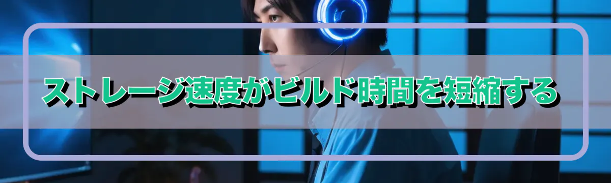 ストレージ速度がビルド時間を短縮する