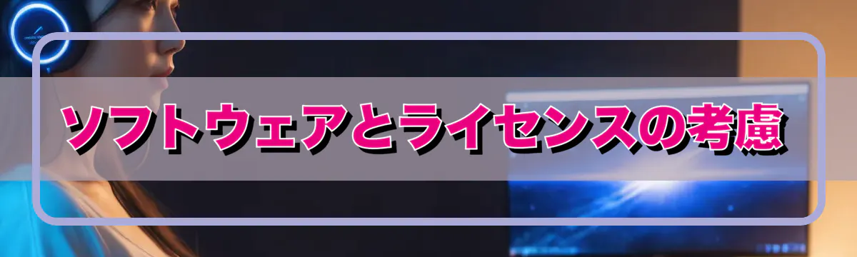 ソフトウェアとライセンスの考慮