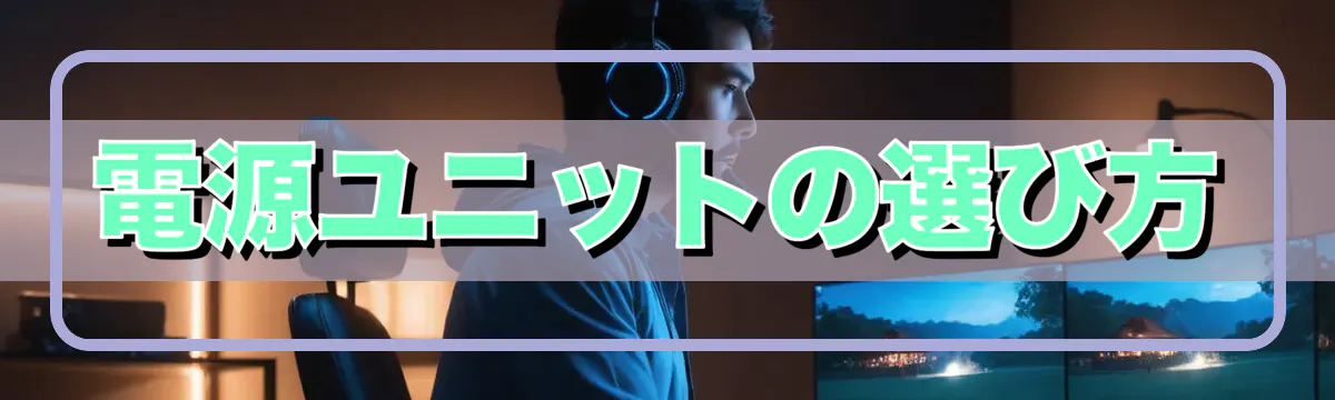 電源ユニットの選び方
