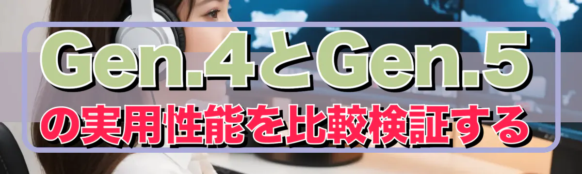 Gen.4とGen.5の実用性能を比較検証する
