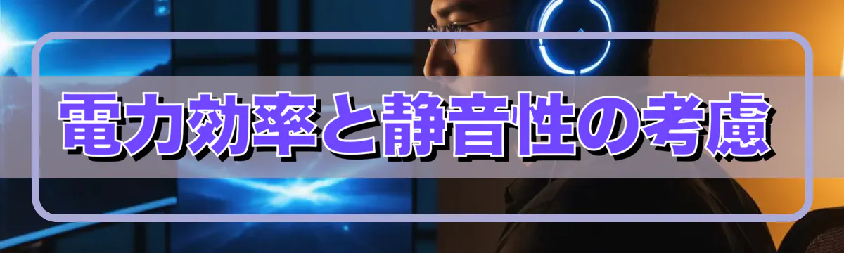 電力効率と静音性の考慮